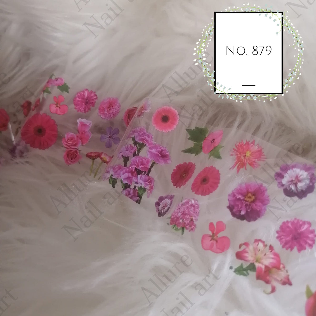 Floral Foil Nail Transfer