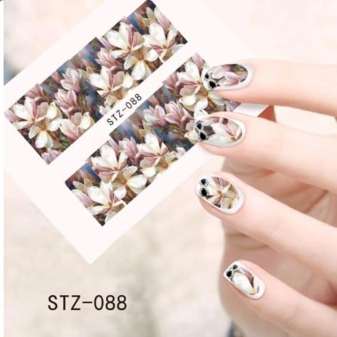 Flower Nail Decal