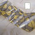 Gold Black Geometric Foil Nail Transfer