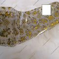 Gold Black Geometric Foil Nail Transfer