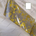 Gold Black Geometric Foil Nail Transfer