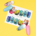Flower Geometric Nail Decal STZ890