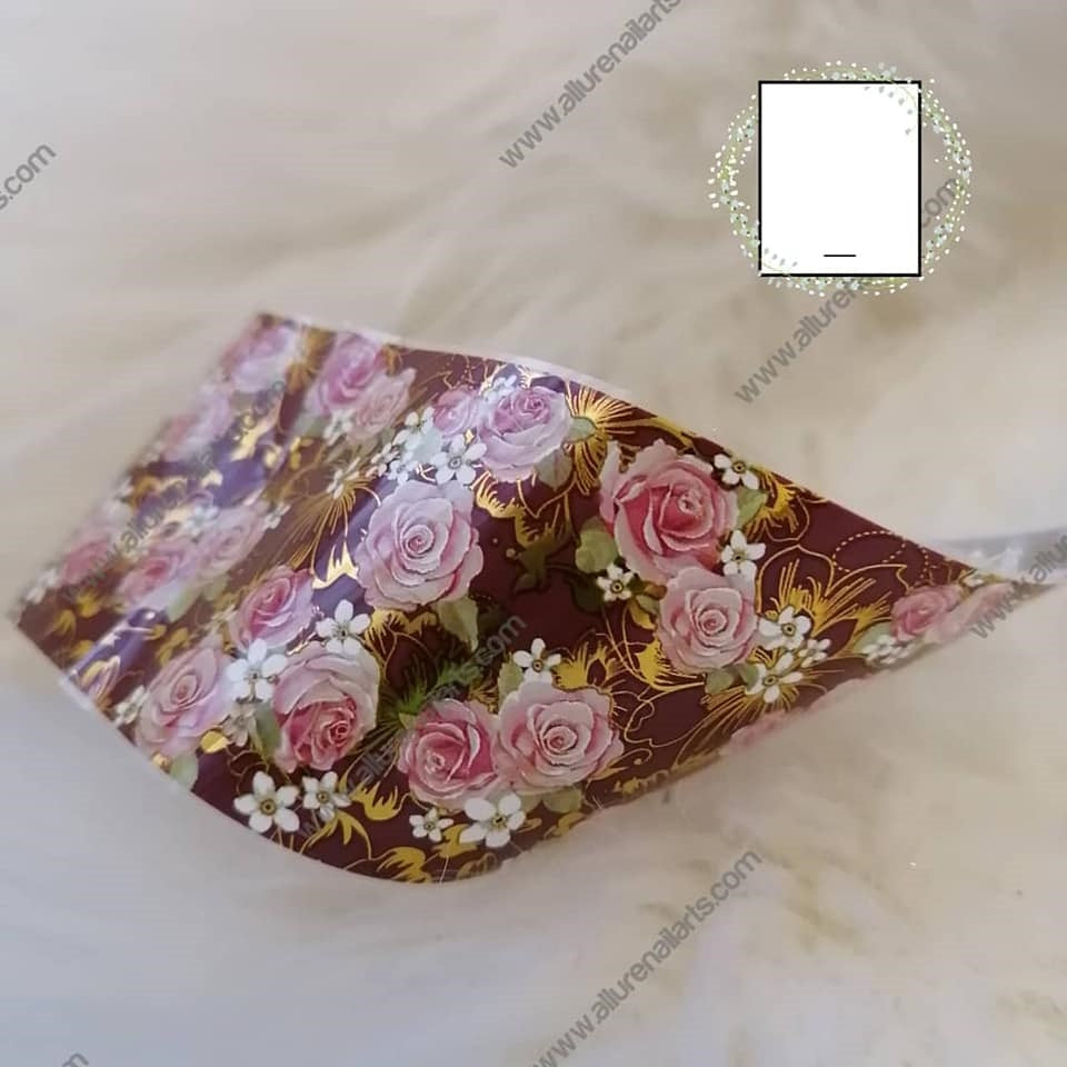 Oriental Gold Foil Nail Transfer