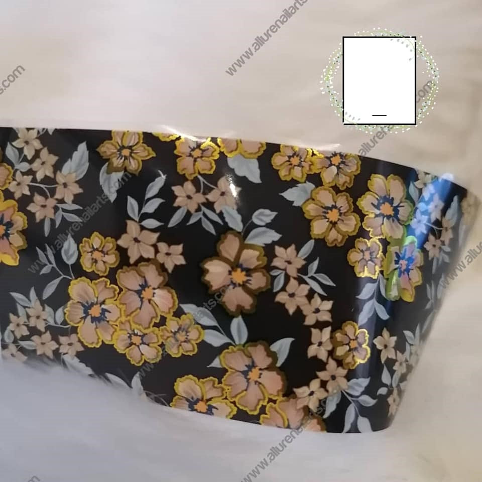 Oriental Gold Foil Nail Transfer