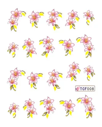 Flower Nail Decal