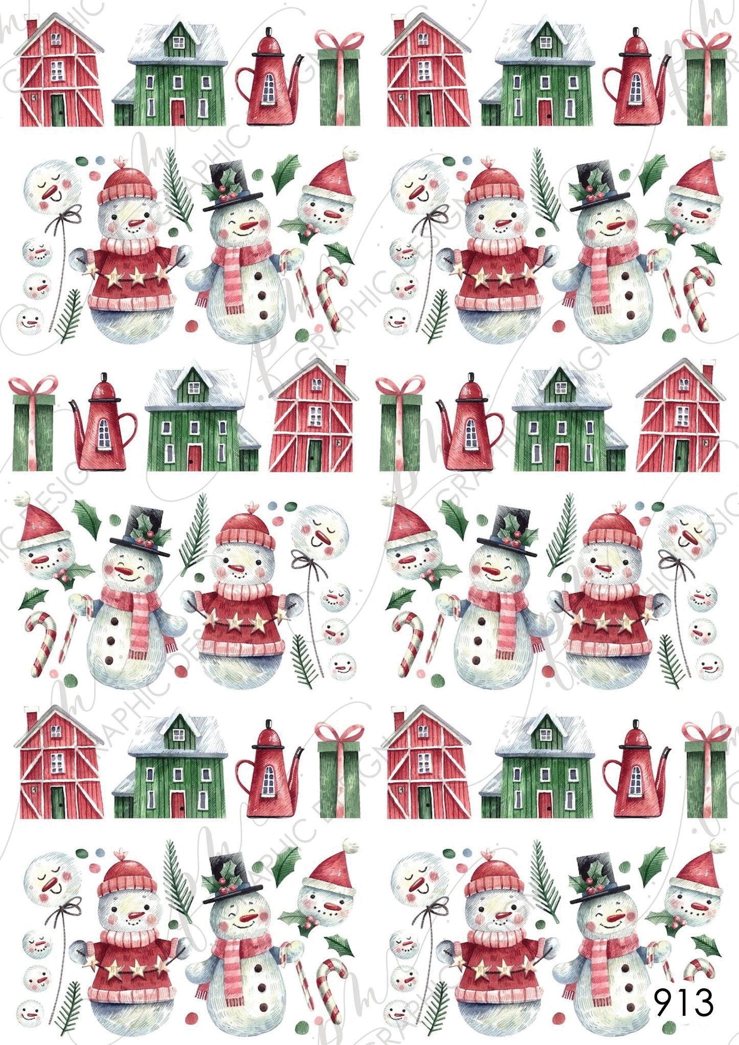 Christmas Nail Art Decal