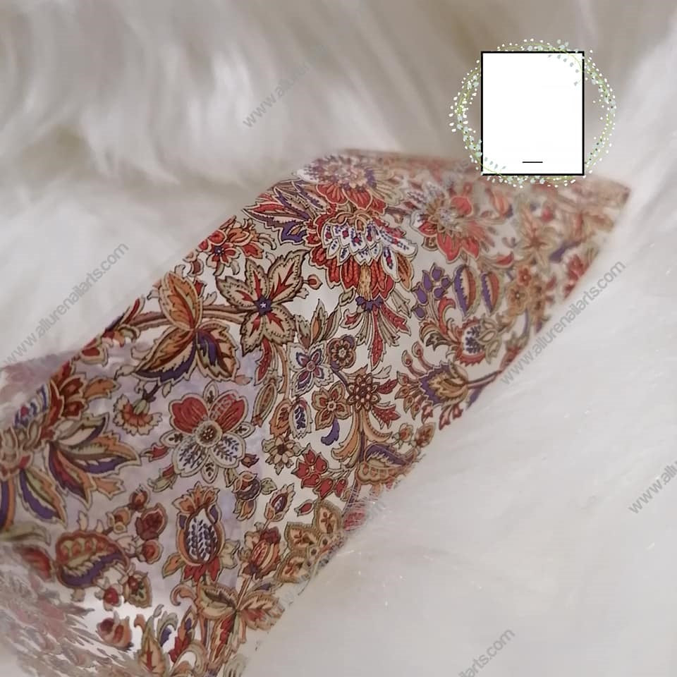 Paisley Mandala Bohemian Foil Nail Transfer