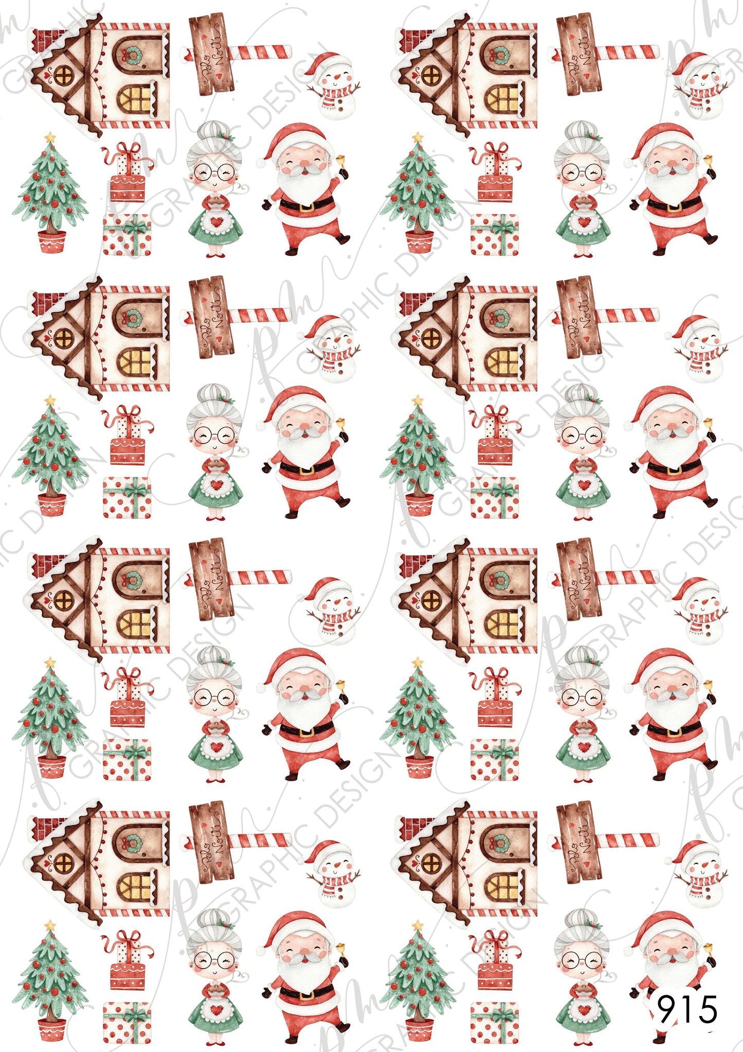 Christmas Nail Art Decal