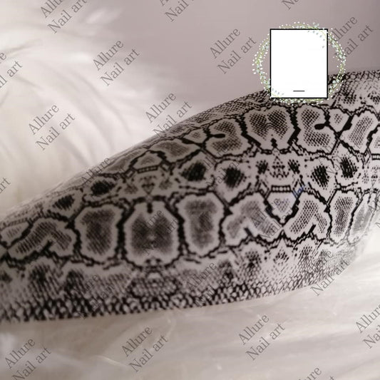 Snake Pattern Print Foil Nail Transfer
