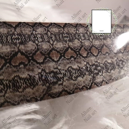 Snake Pattern Print Foil Nail Transfer
