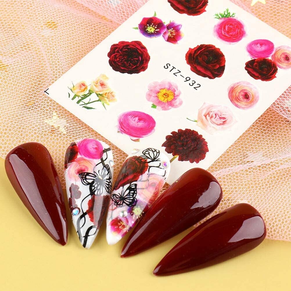 Rose Flower Nail Decal