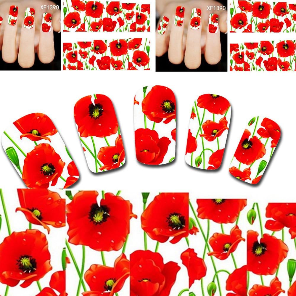 Flower Nail Decal