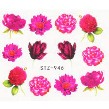 Flower Nail Decal