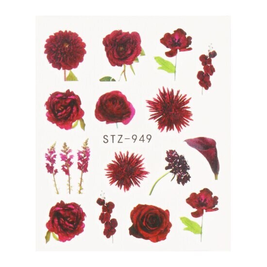 Flower Nail Decal