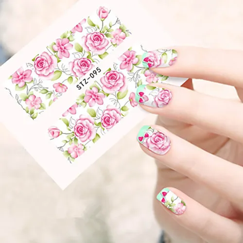 Flower Nail Decal