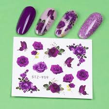 Rose Flower Nail Decal