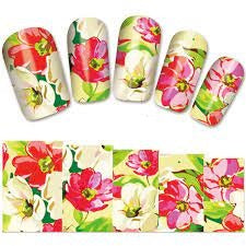 Flower Nail Decal