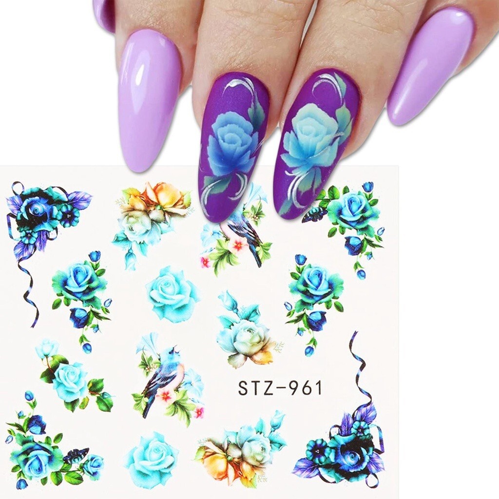 Rose Flower Nail Decal