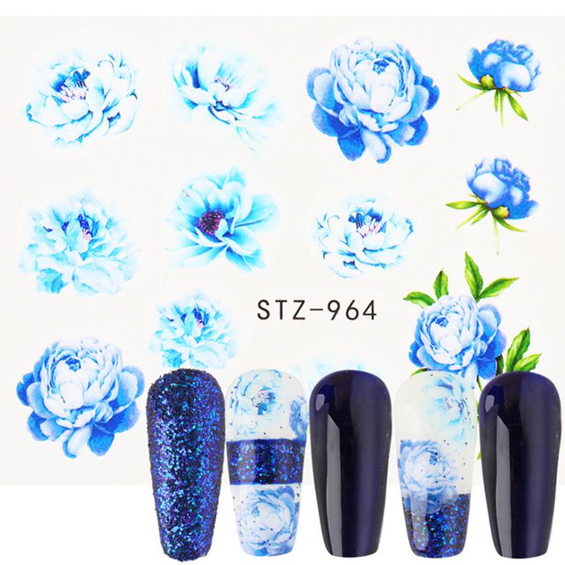 Rose Flower Nail Decal