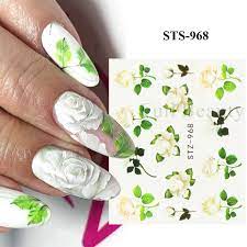 Flower Nail Decal