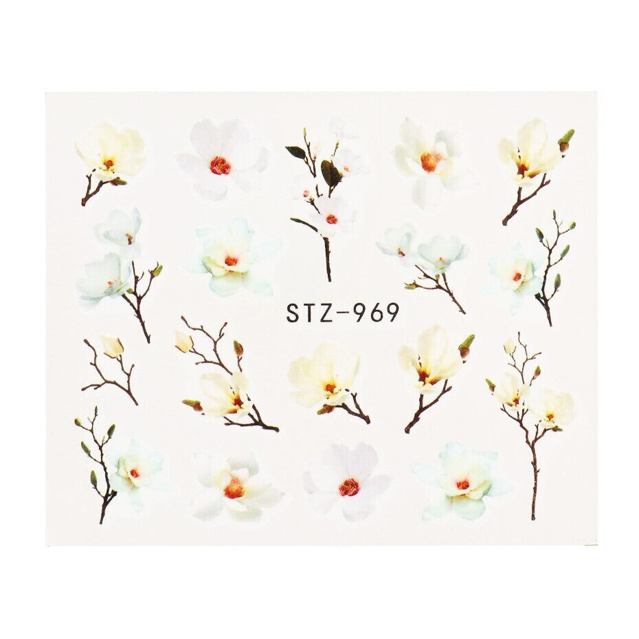 Flower Nail Decal