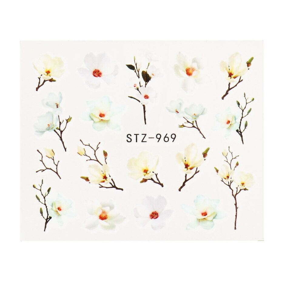 Flower Nail Decal