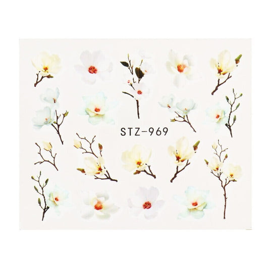 Flower Nail Decal