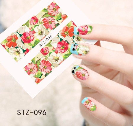 Flower Nail Decal