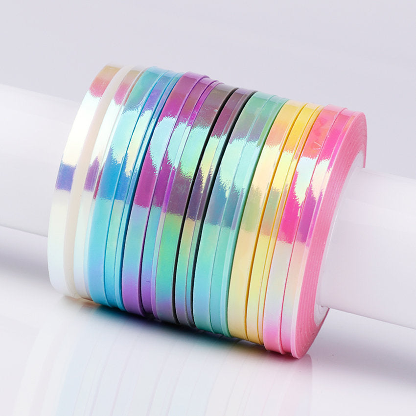 Holographic Rainbow Mermaid Striping Tape