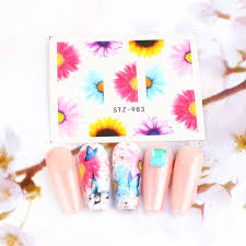 Flower Nail Decal