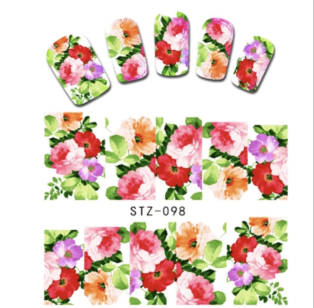 Flower Nail Decal