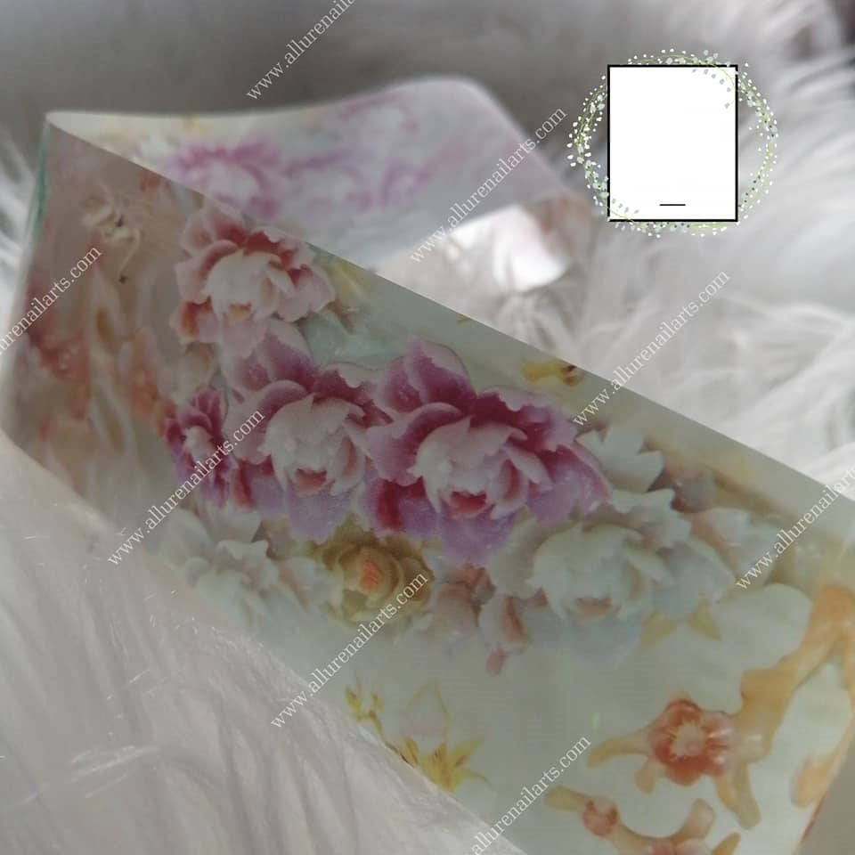 Marble Foil Nail Transfer