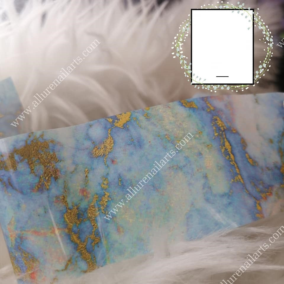 Marble Foil Nail Transfer