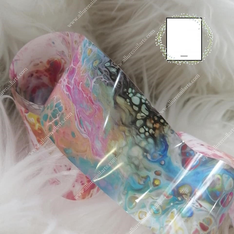 Marble Foil Nail Transfer