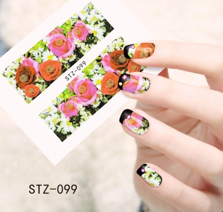 Flower Nail Decal