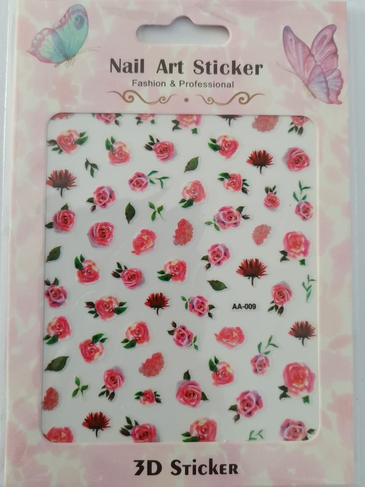 Flower Leaves Nail Art Sticker