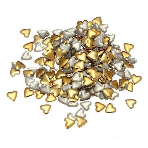 Heart Alloy Nail Art Decoration 8pcs in a pack