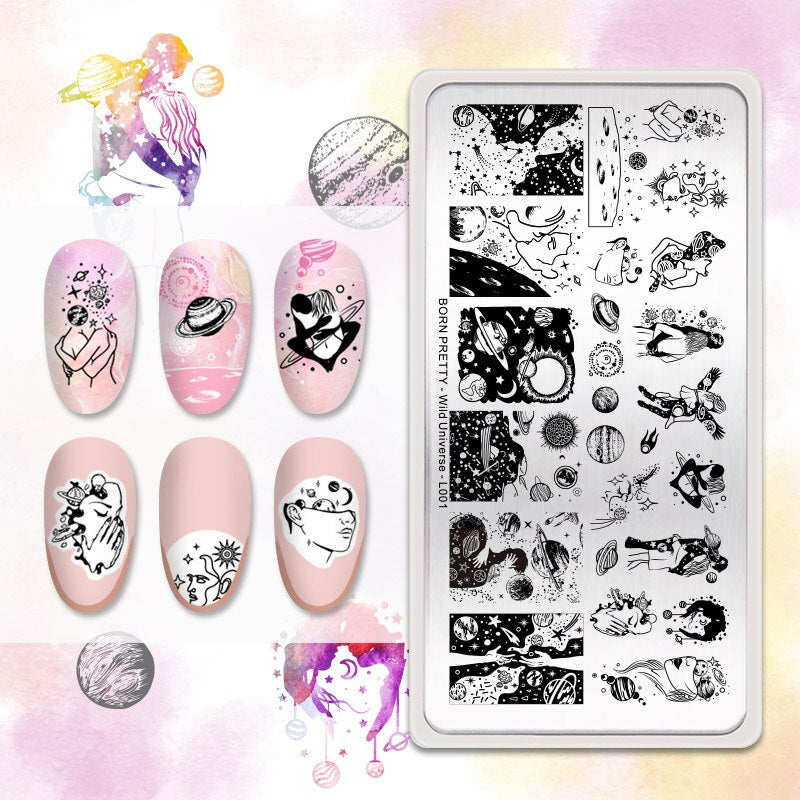 Wild Universe Born Pretty Stamping Plate - L001