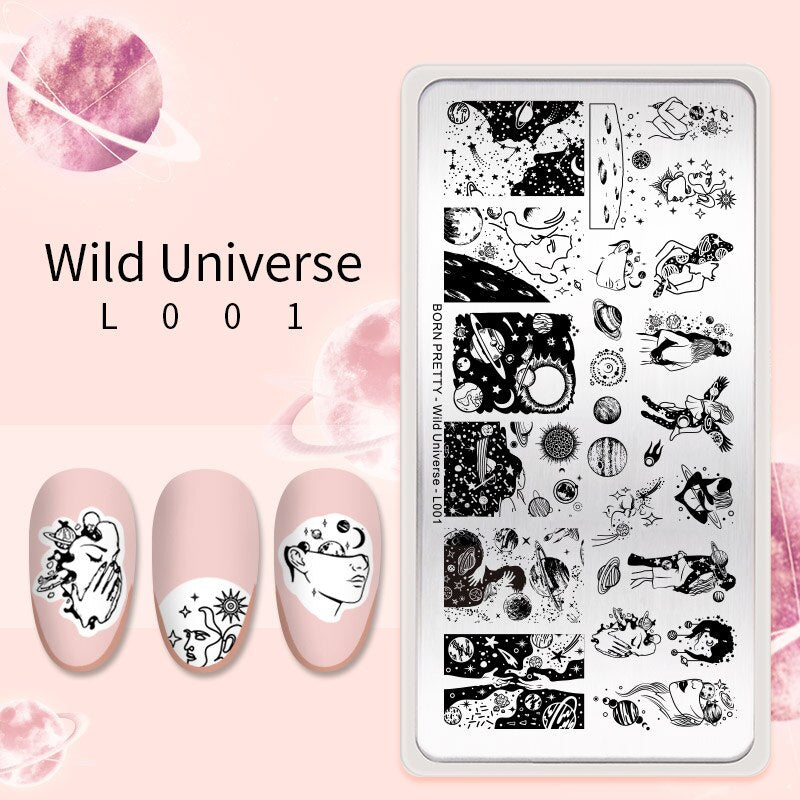 Wild Universe Born Pretty Stamping Plate - L001