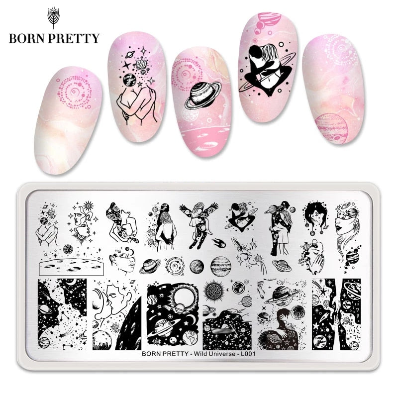 Wild Universe Born Pretty Stamping Plate - L001
