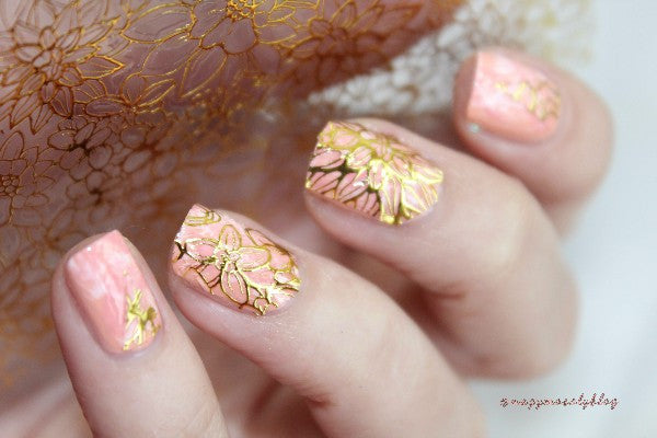 3D Embos Geometric Nail Art Sticker
