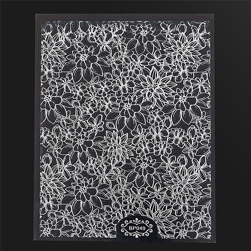 3D Embos Geometric Nail Art Sticker