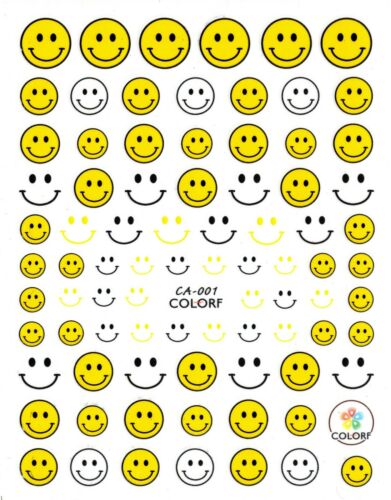 Smiley Face Emoji Nail Sticker