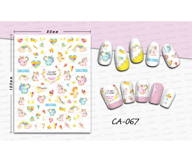 Unicorn Nail Sticker