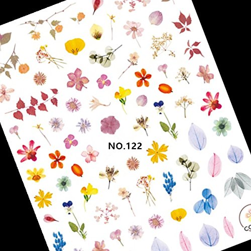 Flower Leaves Leaf Water Color Lady Nail Sticker