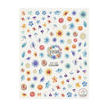 Flower Daisy Leaves Leaf Water Color Lady Nail Sticker