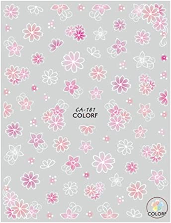Flower Cherry Blossom Leaves Leaf Water Color Lady Nail Sticker