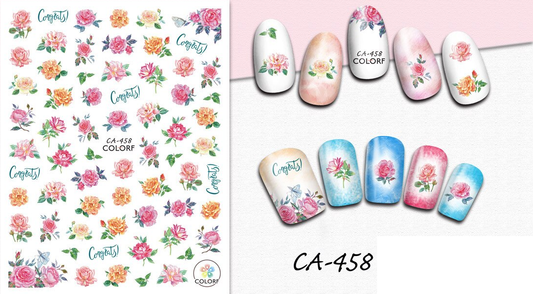 Flower Leaves Leaf Lady Nail Sticker