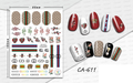 Fashion Design Brand Text Geometric Nail Sticker