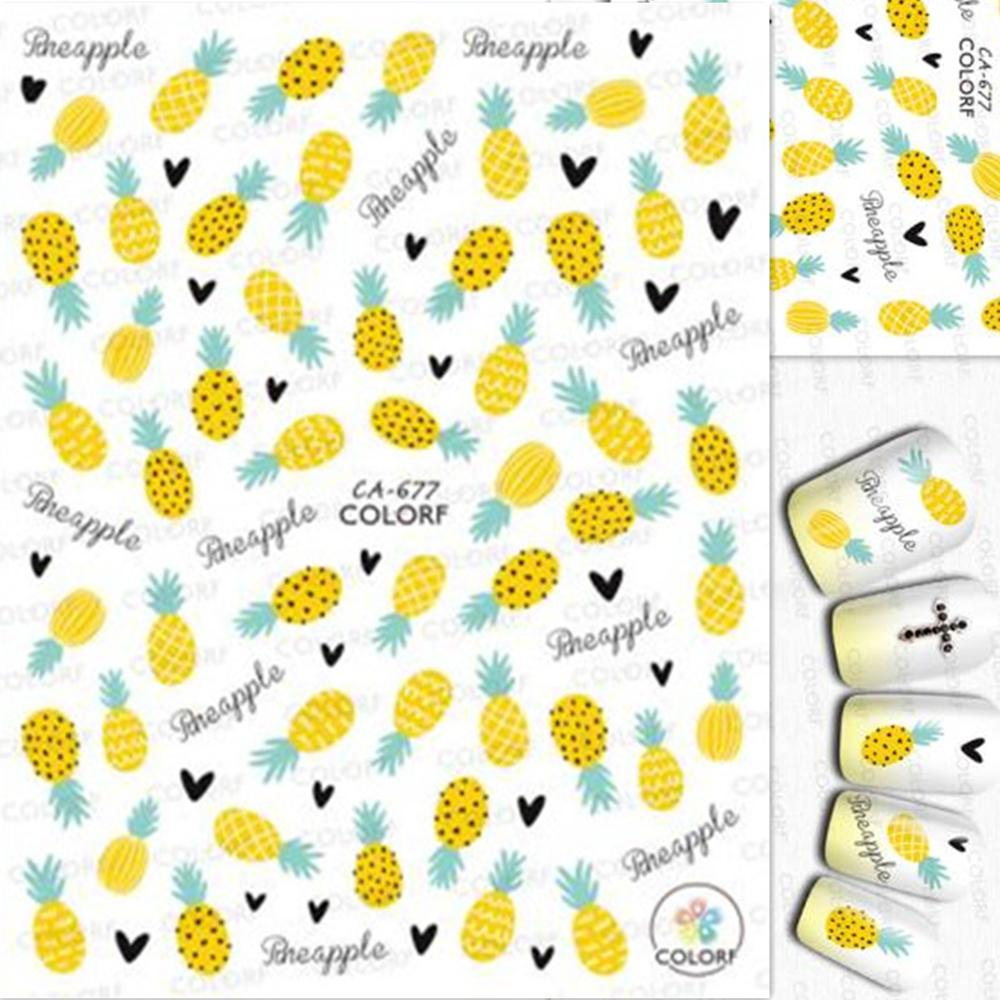 Fruit  Pineapple Nail Sticker